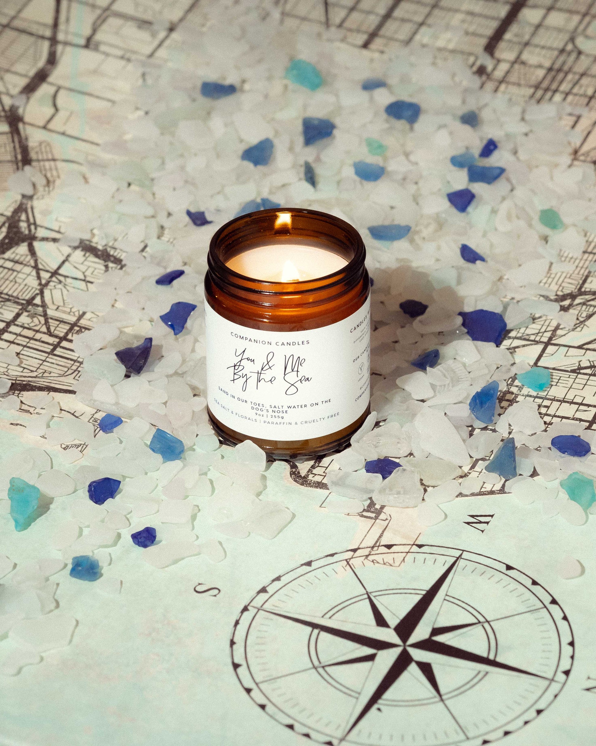 Sea Salt Scented Candles | Floral Scented Candle | Companion Candles